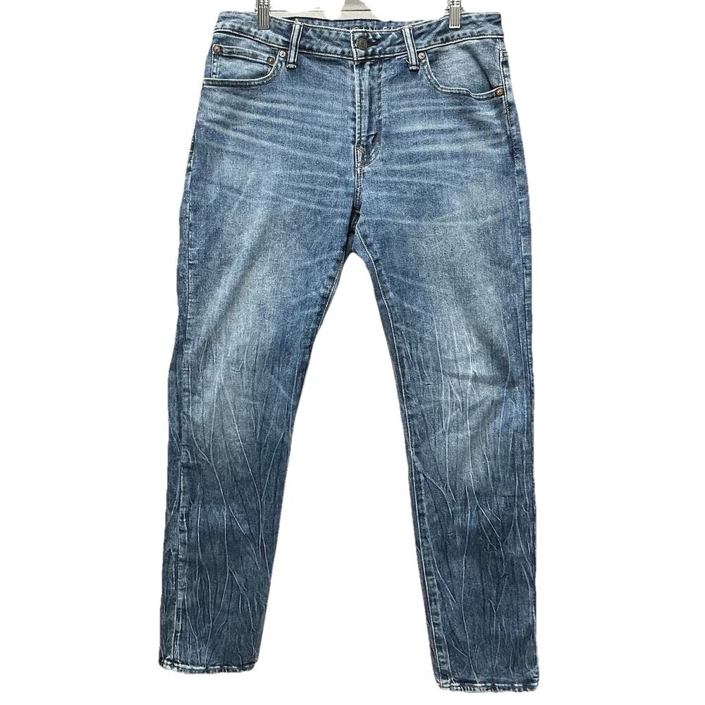 American Eagle Next Level Airflex Slim Mens Denim Blue Jeans Size 34x32 Med Wash